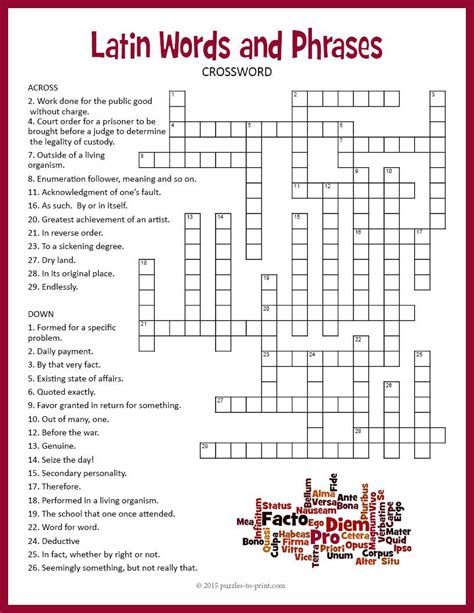 dating word crossword|Latin dating word